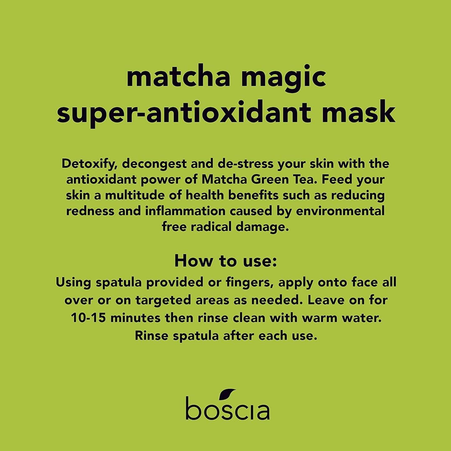 boscia MATCHA - Vegan, Cruelty-Free,