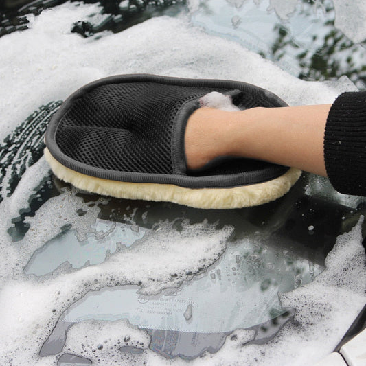 Car Styling Wool Soft Washing Gloves