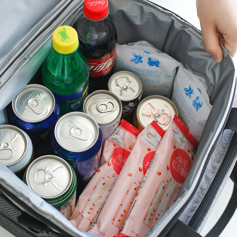 Portable Thermal Cooler Bag Picnic Food Beverage