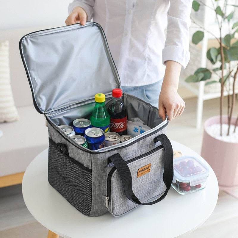 Portable Thermal Cooler Bag Picnic Food Beverage