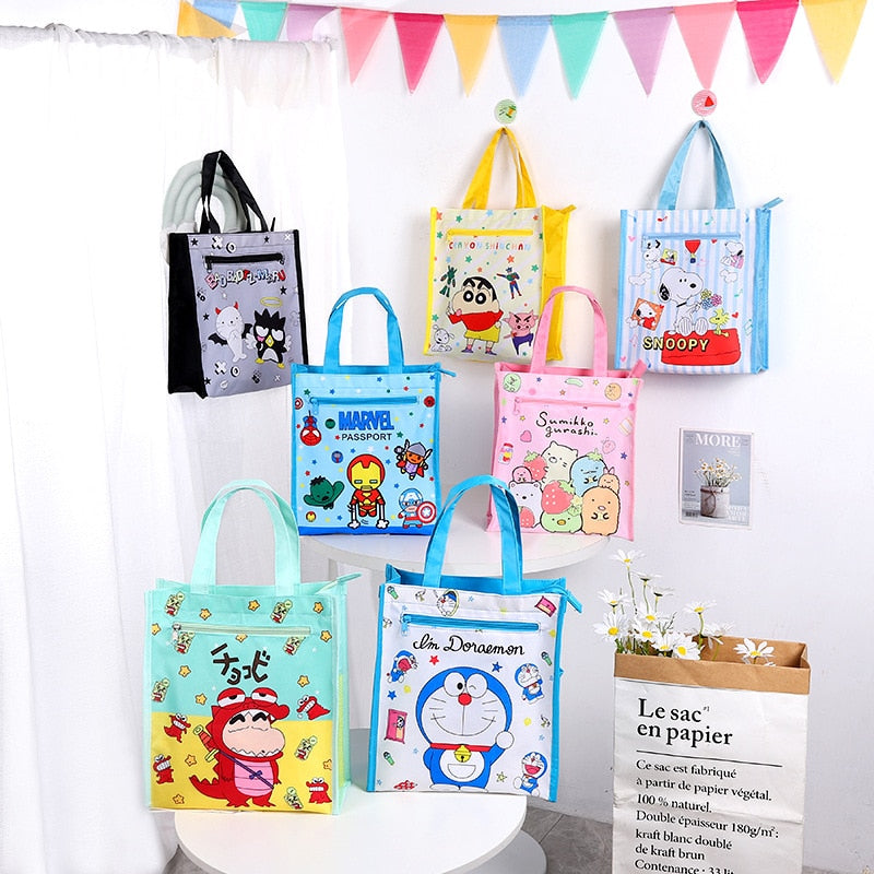 Kawaii Cartoon Sanrios Canvas Shopping Bag