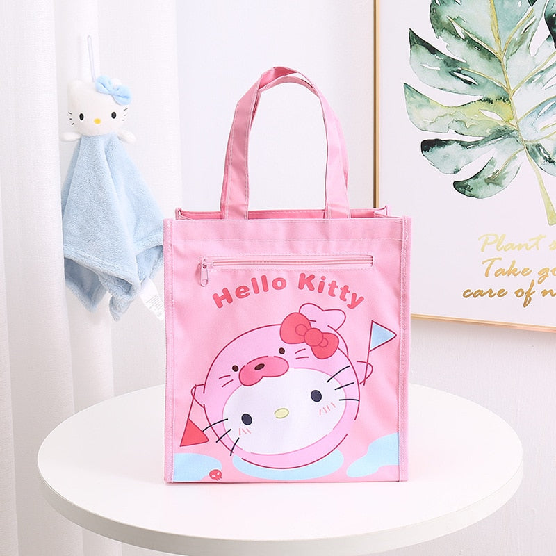 Kawaii Cartoon Sanrios Canvas Shopping Bag